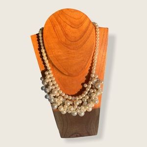 Pearl Cluster Necklace